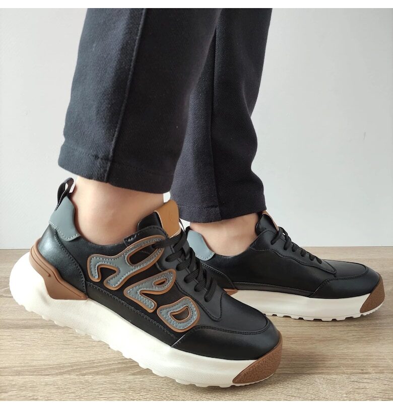 Ежедневни мъжки обувки  10001 Black - черни - Черен FRANCO GERARDO