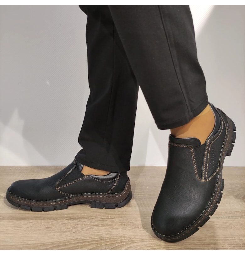 Ежедневни мъжки обувки  12272-00 черни - 40 - черни Rieker