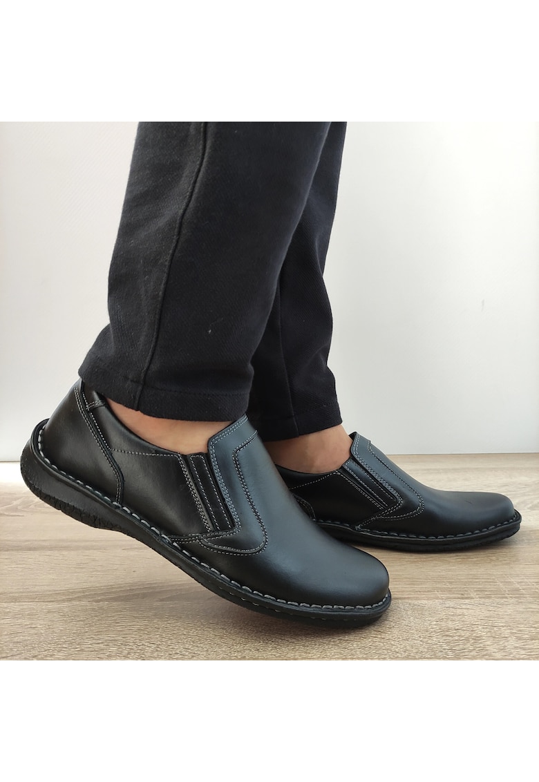 Ежедневни мъжки обувки 202316 Black - Черни - Черен Nicolis