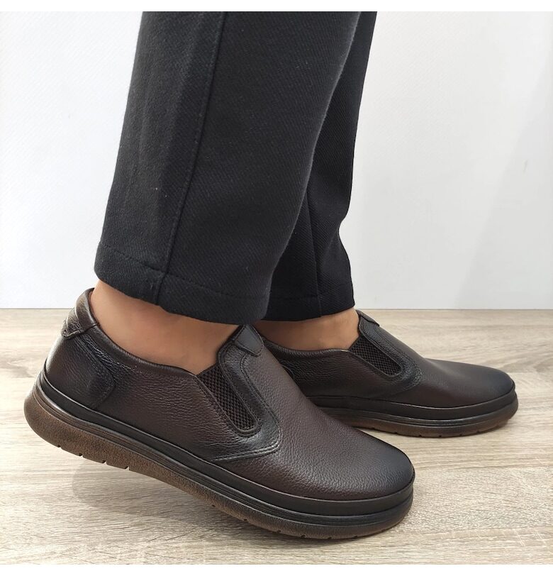 Ежедневни мъжки обувки  204328 Brown - Кафяви - Кафяв Nicolis