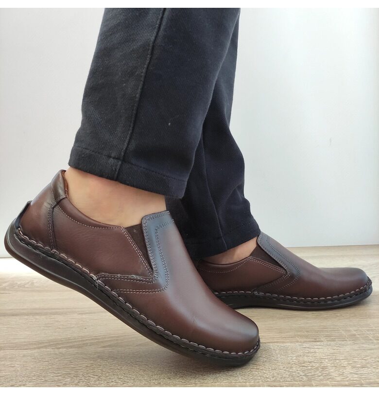 Ежедневни мъжки обувки  205633 Brown - Кафяви - Кафяв Nicolis