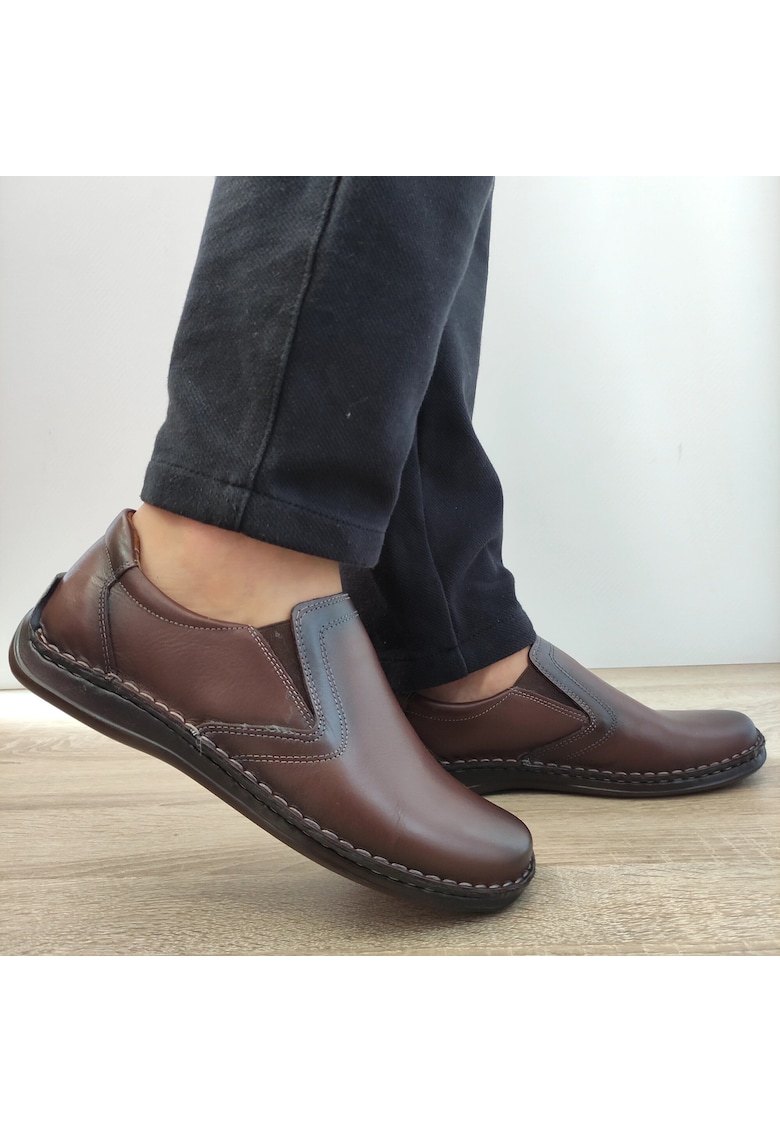Ежедневни мъжки обувки 205633 Brown - Кафяви - Кафяв Nicolis