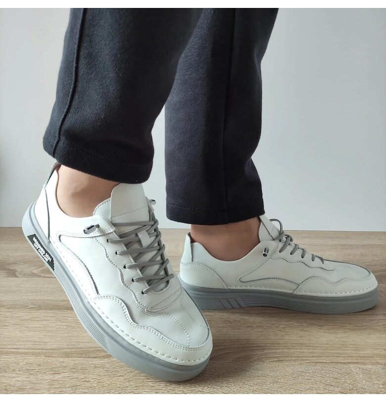 Ежедневни мъжки обувки  6023 White - Бяло - Бял Mels