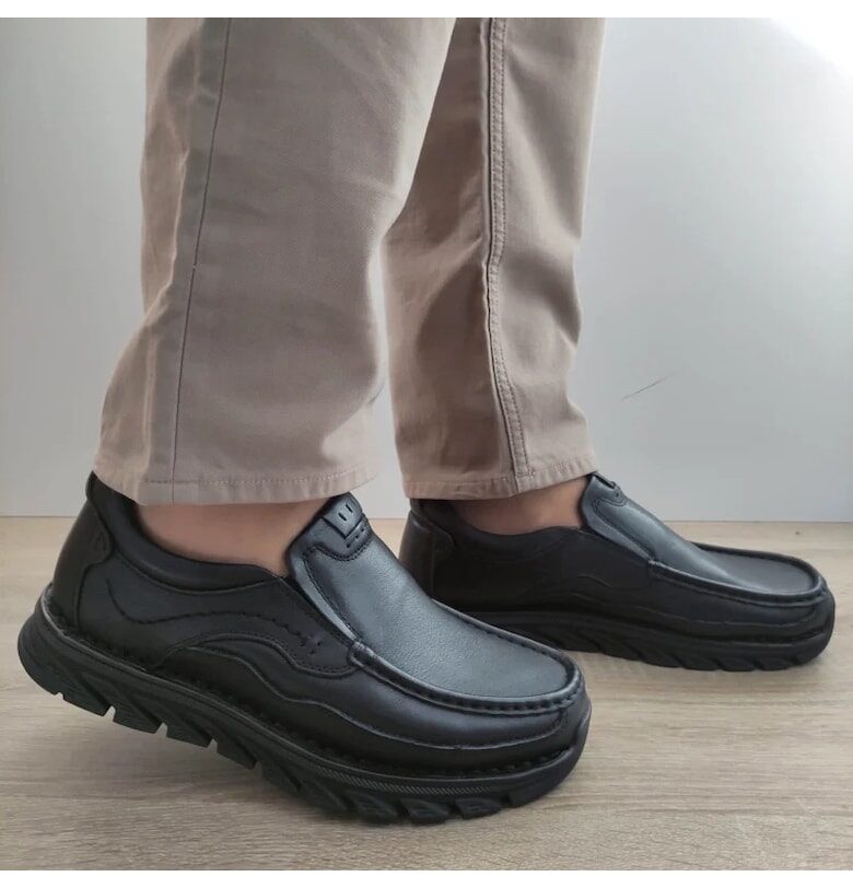 Ежедневни мъжки обувки  85160 Black - черни - Черен Berliner