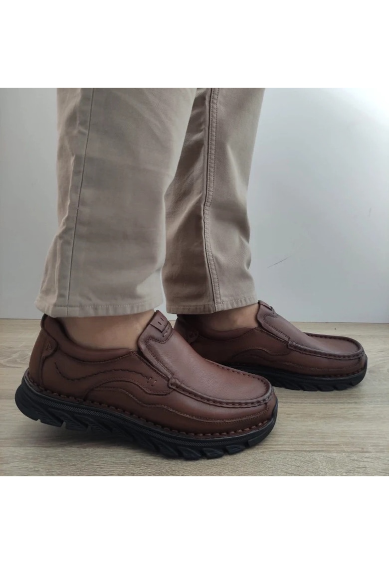 Ежедневни мъжки обувки 85160 Кафяви - Кафяв Berliner