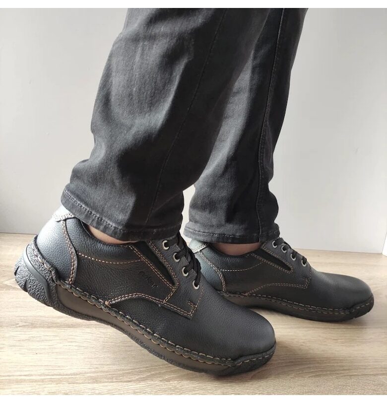 Ежедневни мъжки обувки  B0306-00 Black - черни - Rieker