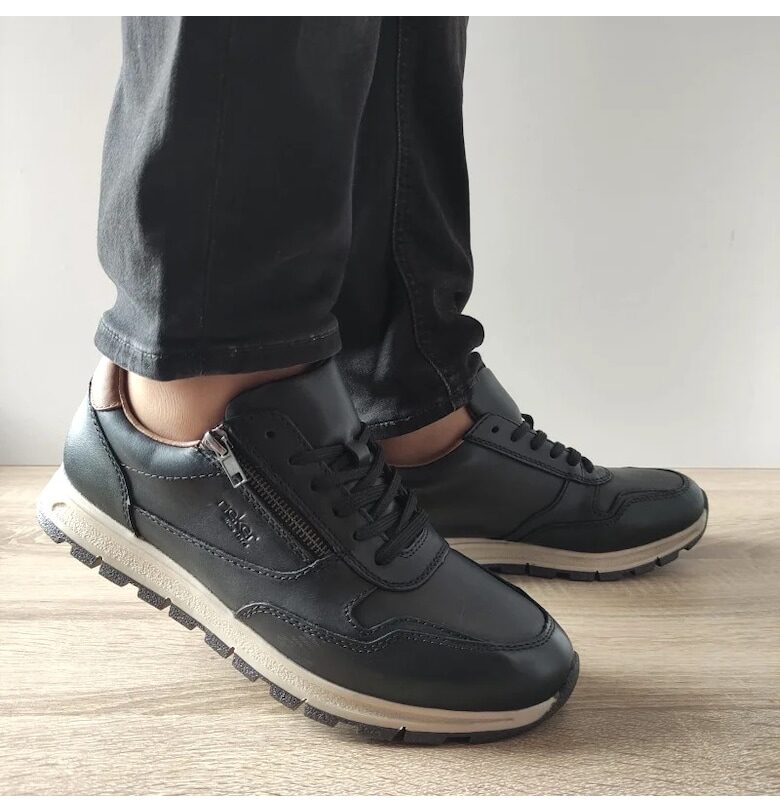 Ежедневни мъжки обувки  B0504-00 Black - черни - Черен Rieker