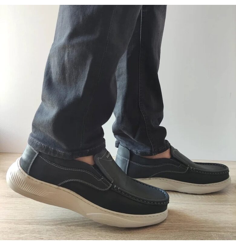 Ежедневни мъжки обувки  B095 Black - черни - Черен Mels