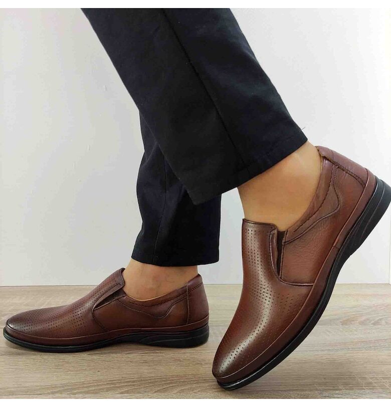 Ежедневни мъжки обувки  B28-651-2 Brown - Кафяви - Кафяв GORETTI