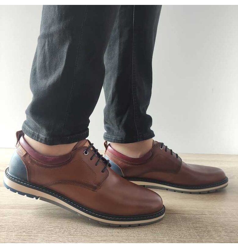 Ежедневни мъжки обувки  Кафяво със синьо - Pikolinos