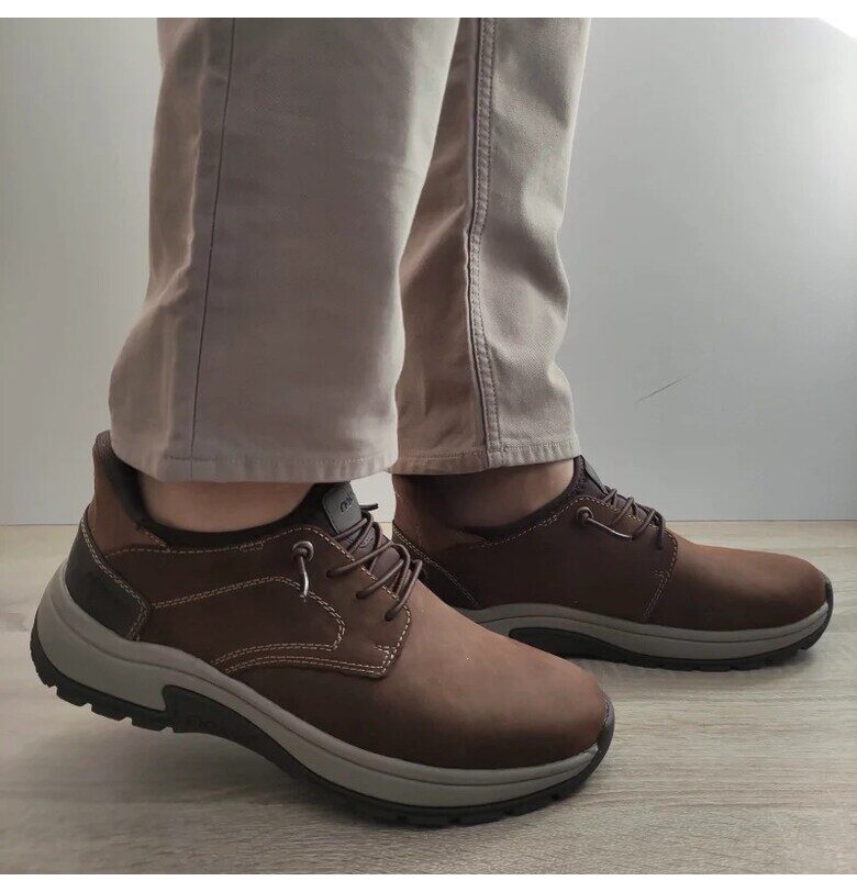 Ежедневни мъжки обувки  кафяв набук - Rieker