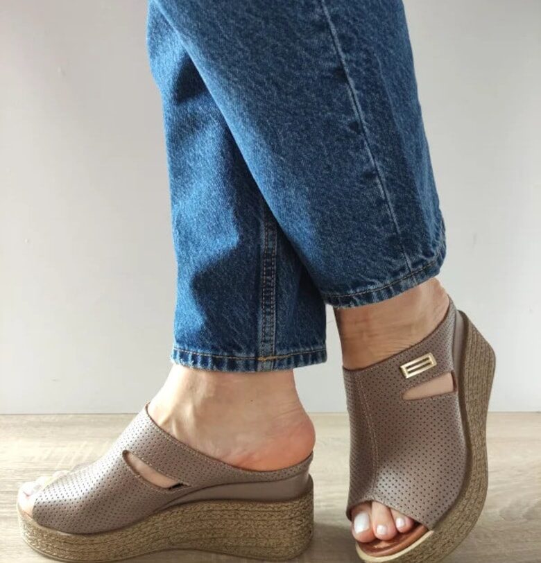 Ежедневни сабо дамски  018 1207P Grej - Сив - Сив DOGATI