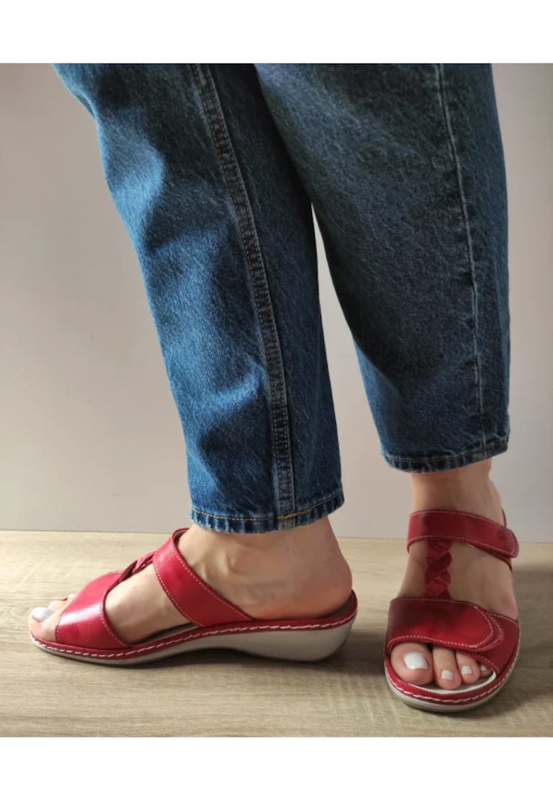 Ежедневни сабо дамски 0969T Paris 05-N Червени - Червено - Червен Suave