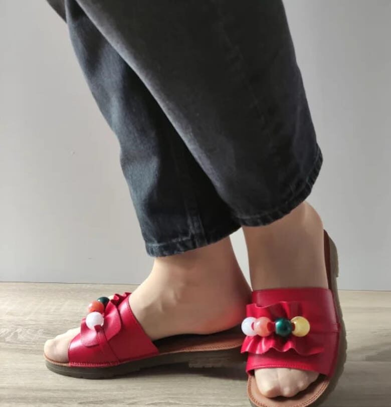 Ежедневни сабо дамски  440016G 05-N Червени - Червен - Червен Pass