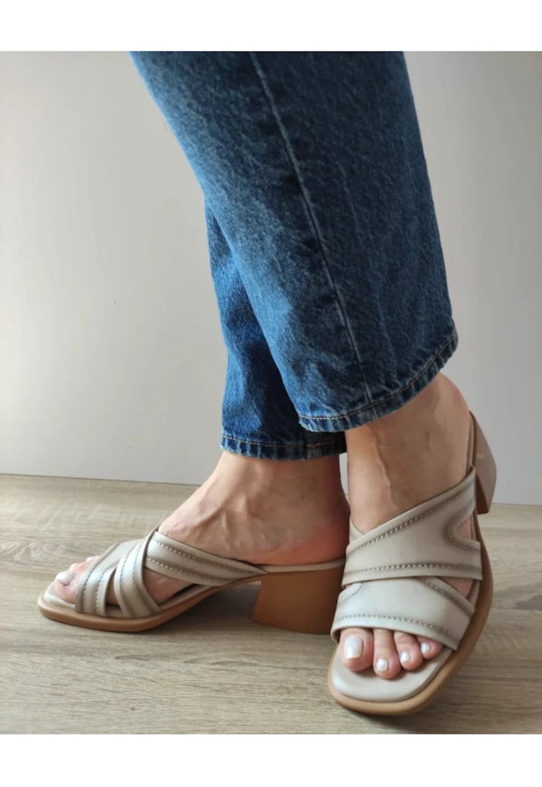 Ежедневни сабо дамски 60012C 14-N Бежов - Бежов - Бежов Pass