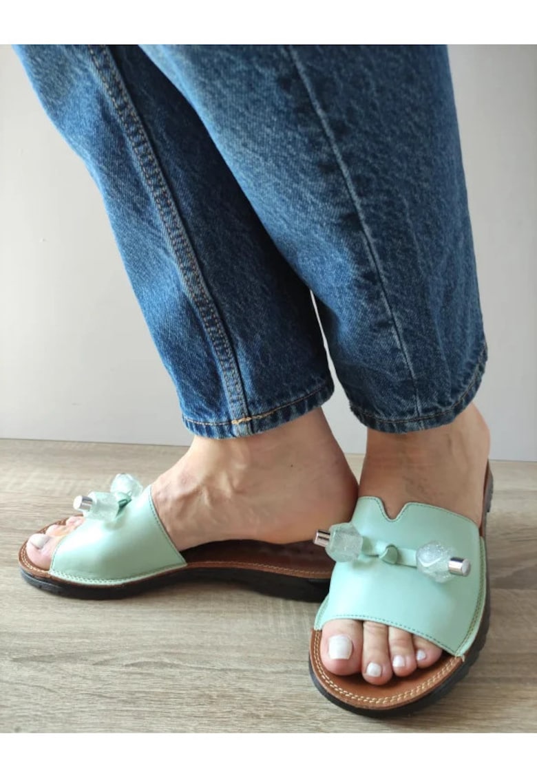 Ежедневни сабо дамски 70448 B1-N Vernil - Зелен - Зелен Pass