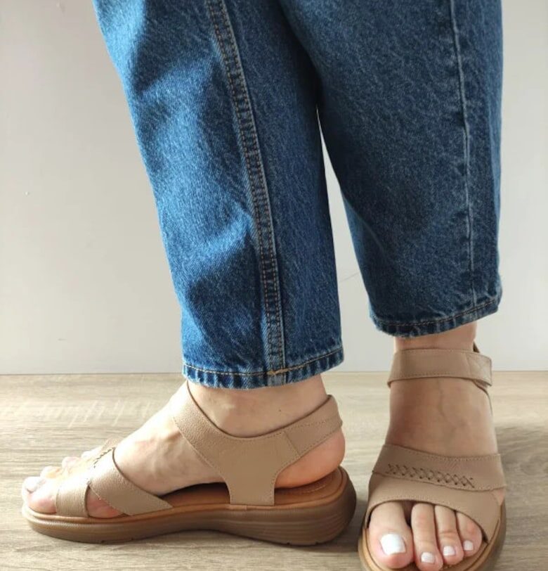 Ежедневни сандали Дамски  33182 Apricot - Apricot - Apricot FORMAZIONE