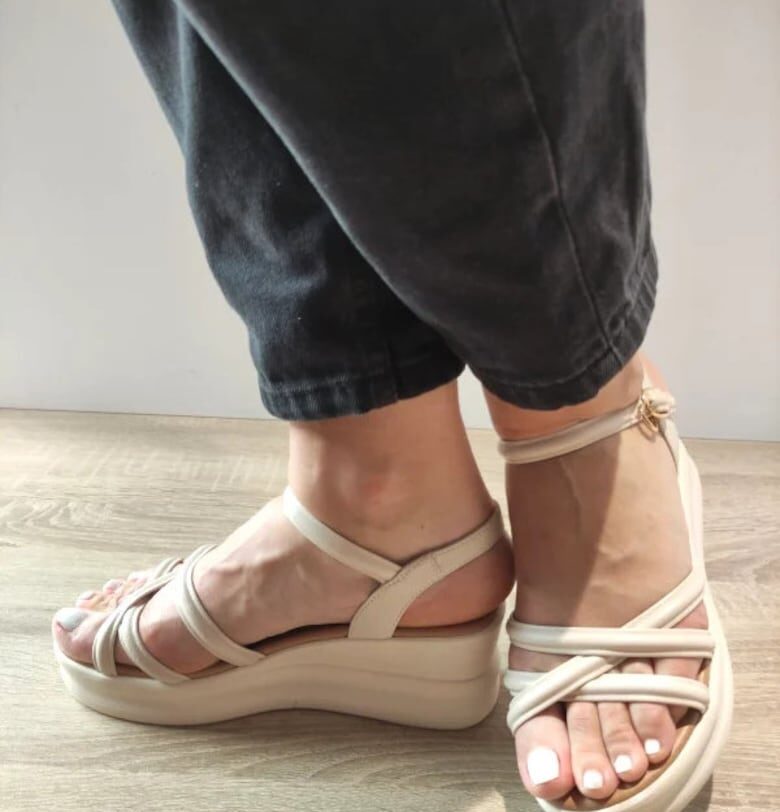 Ежедневни сандали - Дамски -  991-1 Крем - Крем - Крем FORMAZIONE