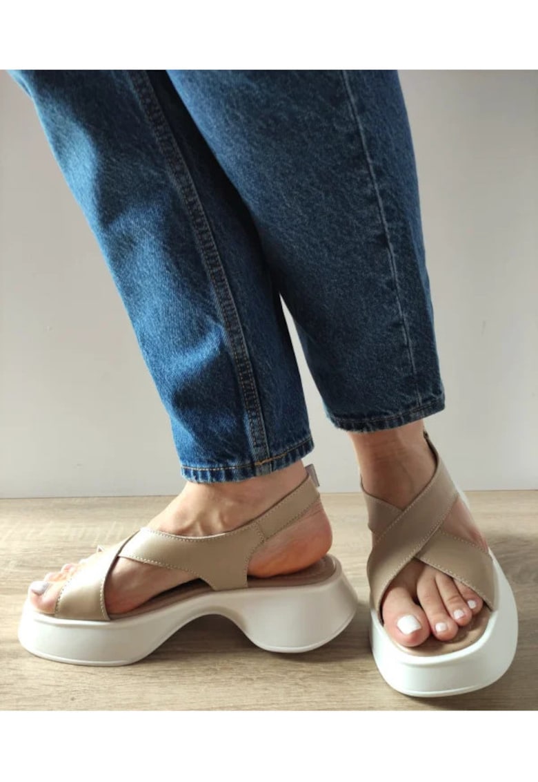 Ежедневни сандали Дамски K249-2 Кайсия - Apricot FORMAZIONE