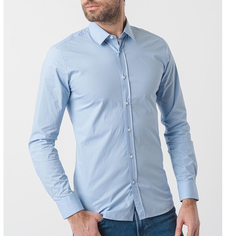 Екстра слим риза Elisha - Лавандула HUGO