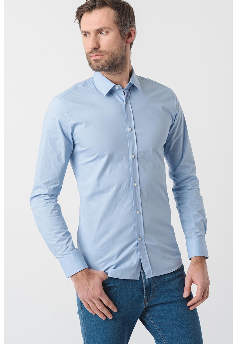 Екстра слим риза Elisha - Лавандула HUGO