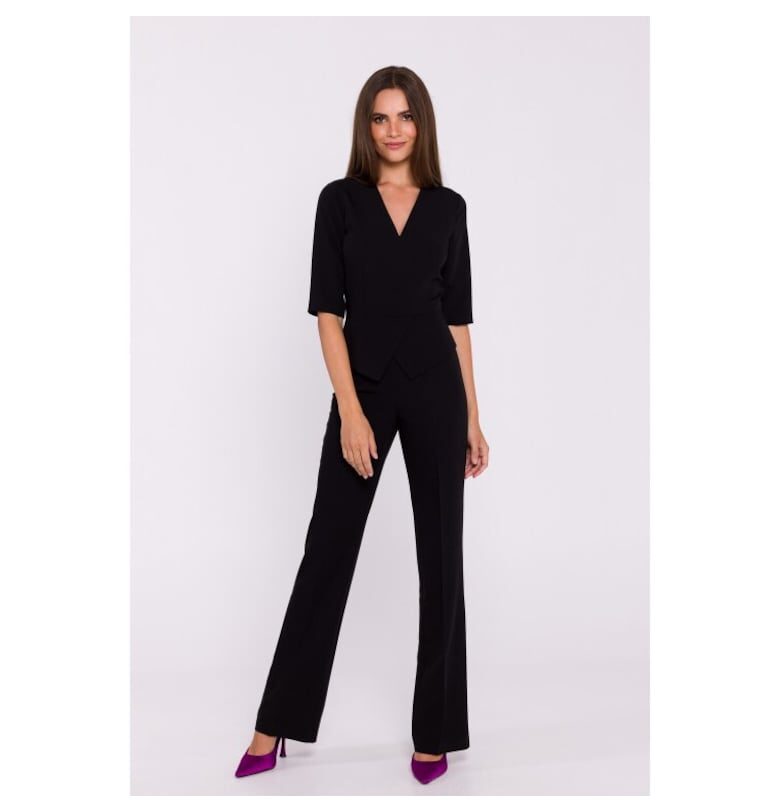 Елегантен дамски гащеризон с пеплум Stylove