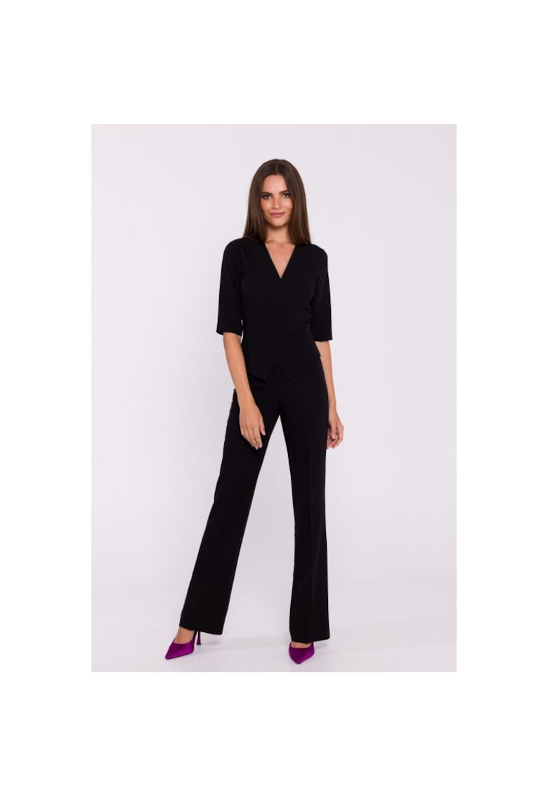 Елегантен дамски гащеризон с пеплум Stylove