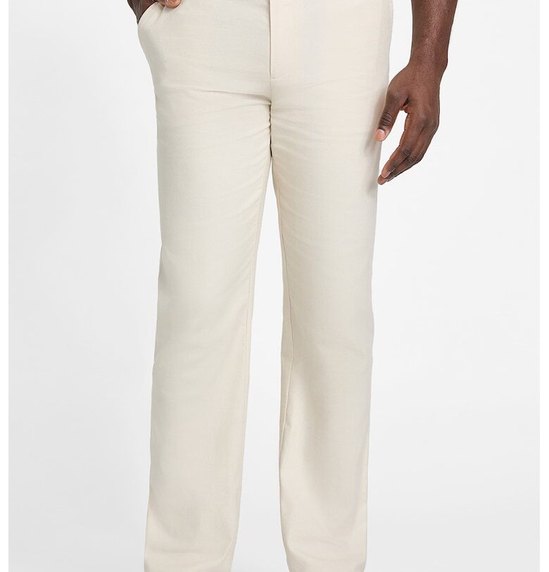 Елегантен панталон с джобове - Светло бежово GUESS