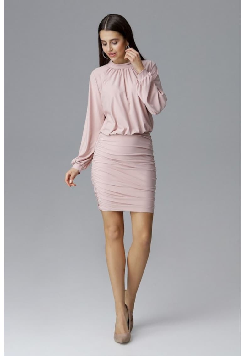 Елегантна рокля - 126005 - Розова - Розово Figl