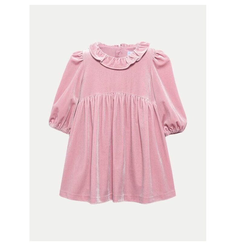 Елегантна рокля 5523 Розова стандартна кройка - полиестер - 6 години - Розово Abel  Lula