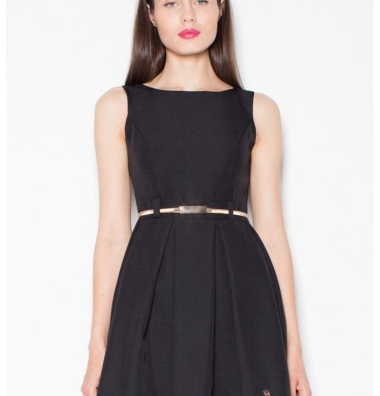 Елегантна рокля  черна - Venaton