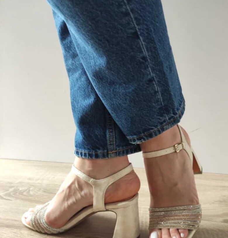 Елегантни Дамски Сандали  28383-42 Dune Металик - Бежов - Бежов Marco Tozzi