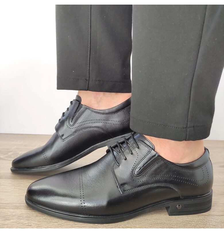 Елегантни Мъжки Обувки  7065-844 Черни - Черни - Черен ELDEMAS