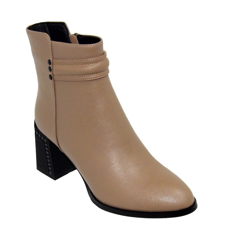 Елегантни дамски боти  K822-1B Светли - Сиво-бежов Jose Simon