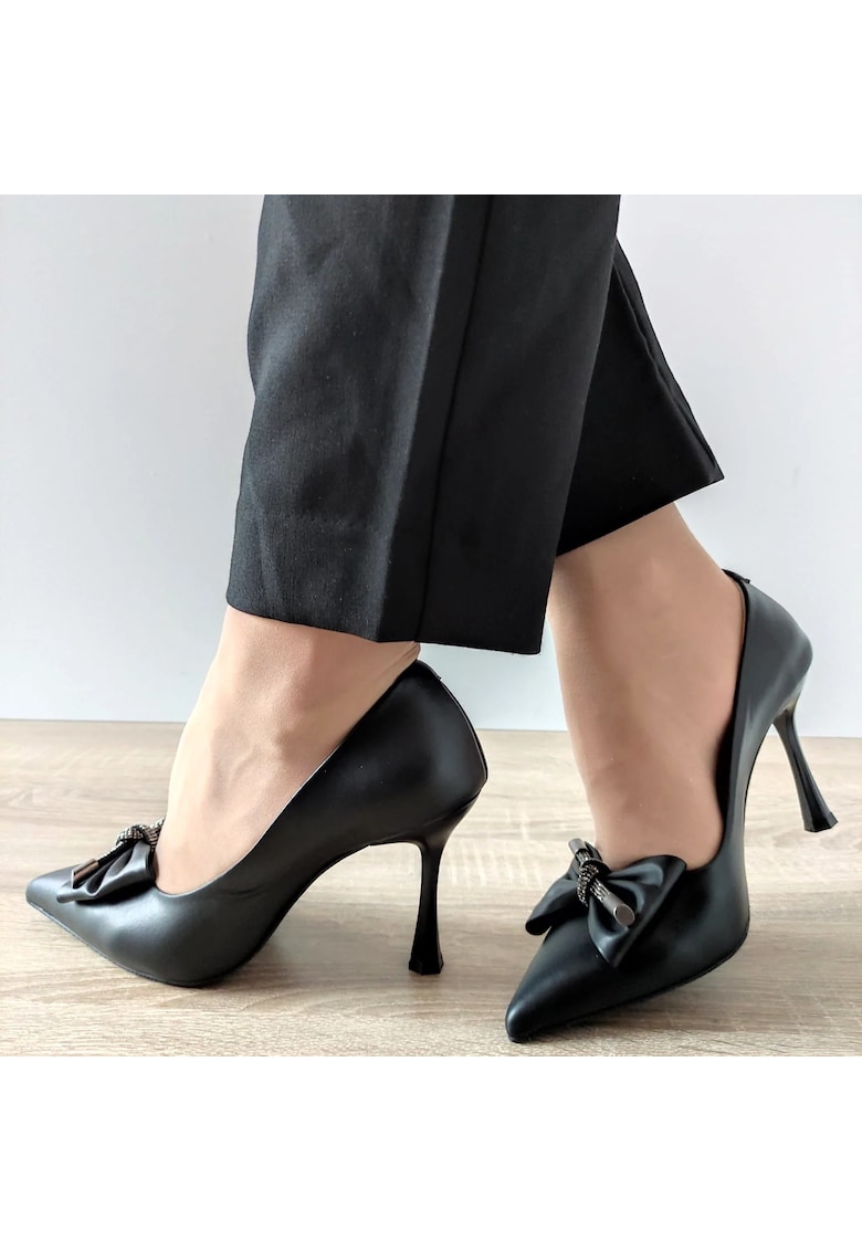 Елегантни дамски обувки 049-781 Черни - Черни - Черен DOGATI