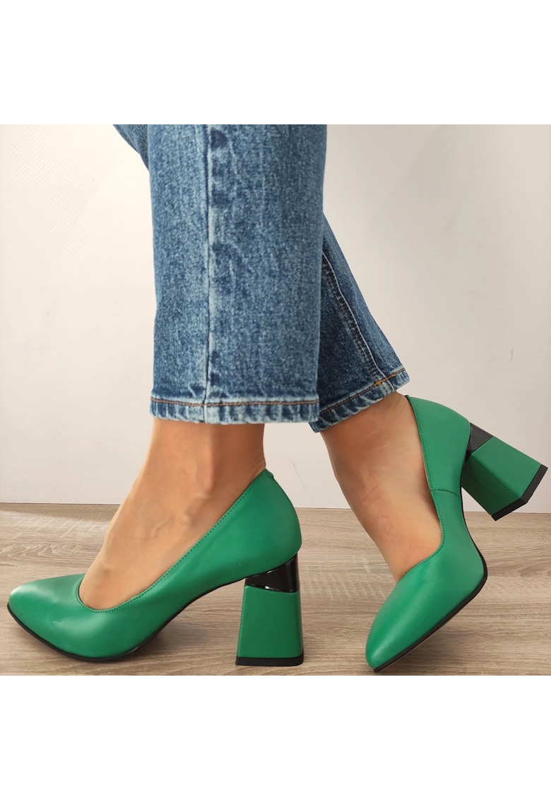 Елегантни дамски обувки 2085-2 Green - Зелени - Зелен PERLLA
