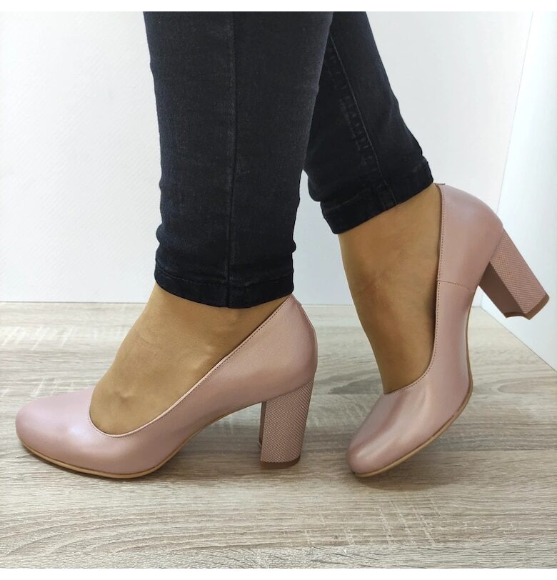 Елегантни дамски обувки  23336 Grej Sedef - Grej Sedef - Сив/Бежов Antonio