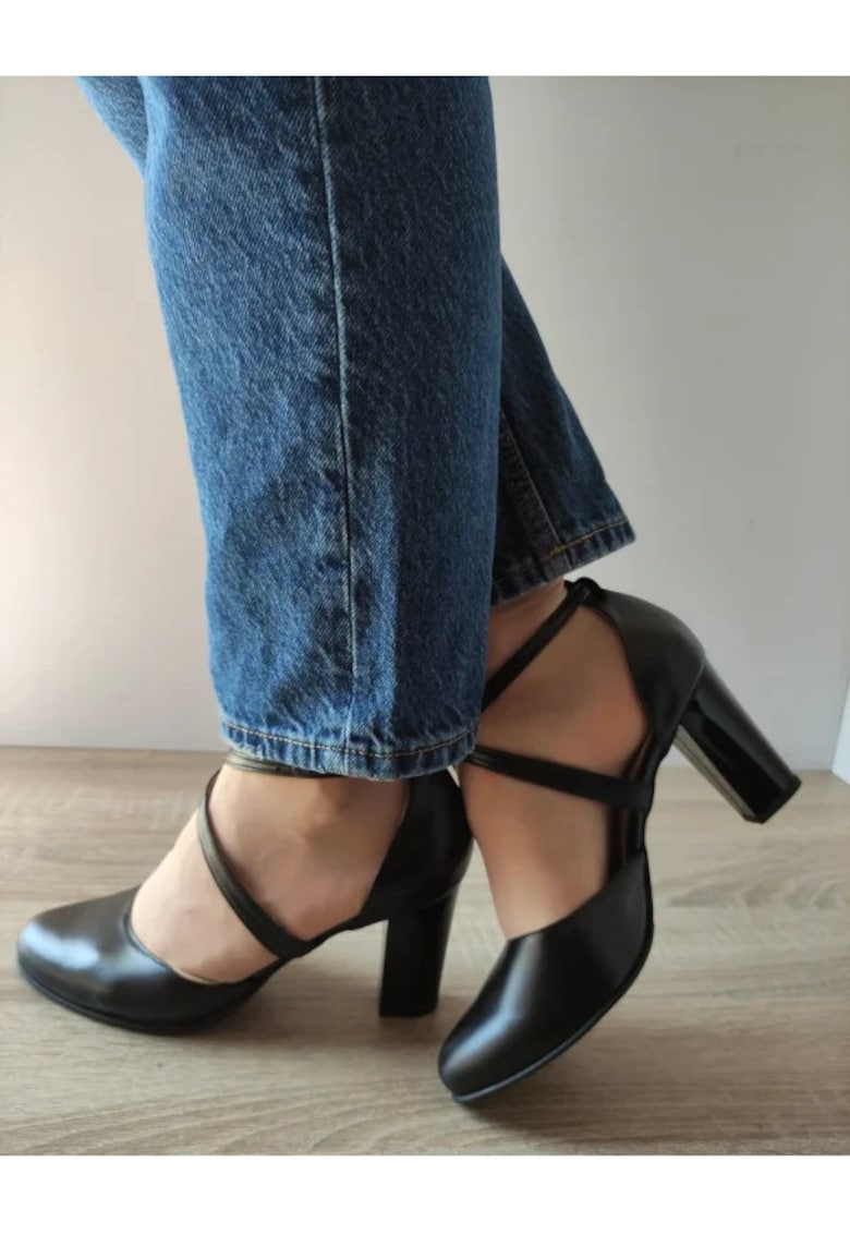 Елегантни дамски обувки 27336 Черни - Черни - Antonio