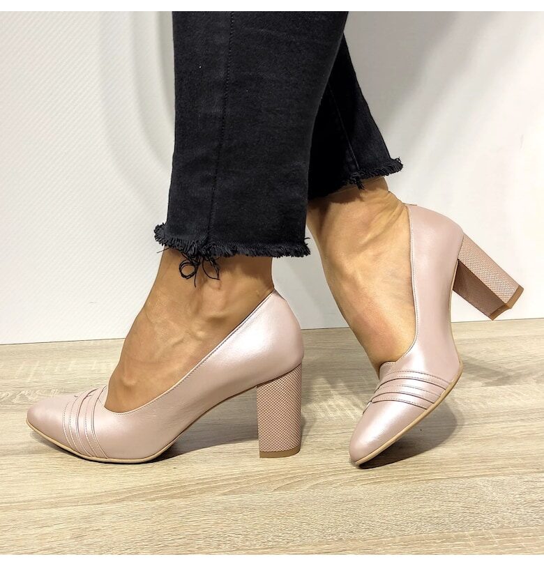 Елегантни дамски обувки  32216 Grej Sidef - Grej Sidef - Сив/Бежов Antonio