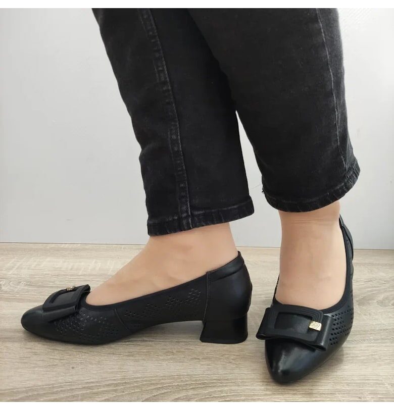 Елегантни дамски обувки  3297-23 Черни - Черно - Черен FORMAZIONE