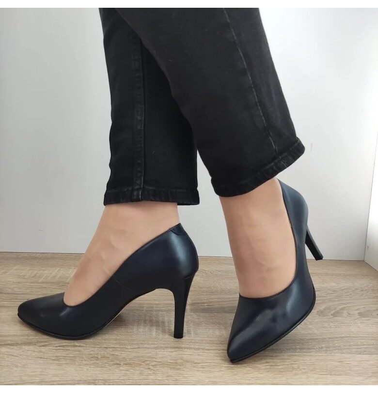 Елегантни дамски обувки  3527 Navy Blue - Navy Blue - Тъмносин Antonio