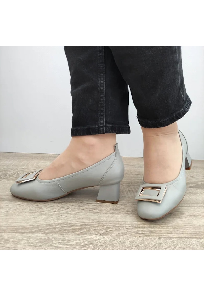 Елегантни дамски обувки 440011E 14-N Сиви - Сив - Сив Pass
