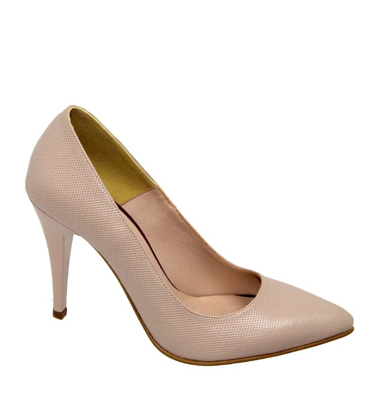 Елегантни дамски обувки  4597 Beige Pearl - бежови - Hюд цвят Antonio