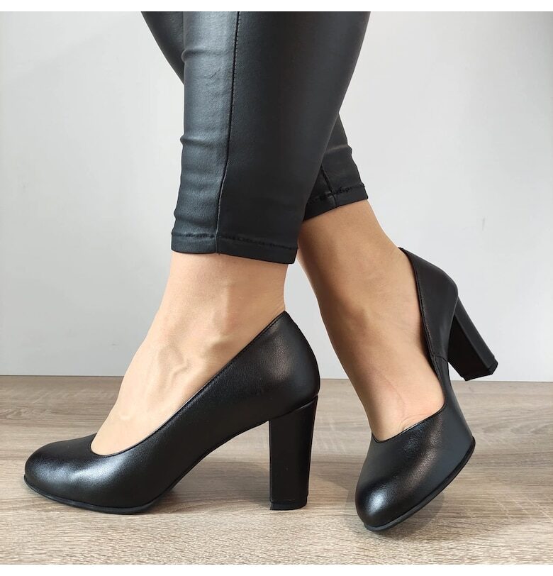 Елегантни дамски обувки  5109-8 Black - черни - Черен PERLLA