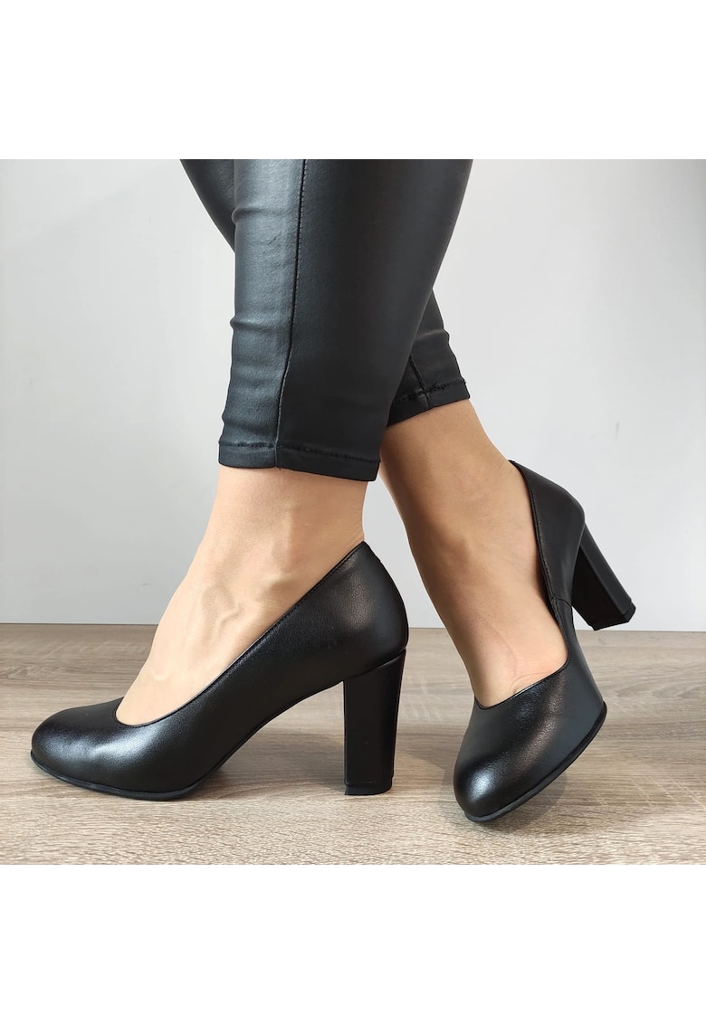 Елегантни дамски обувки 5109-8 Black - черни - Черен PERLLA