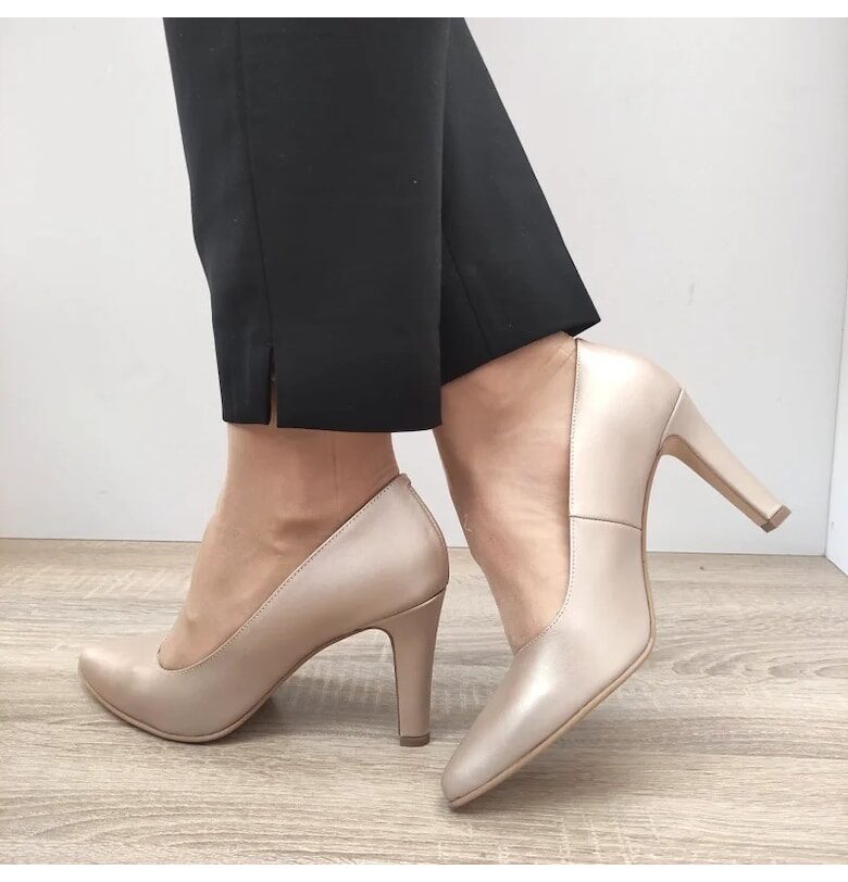 Елегантни дамски обувки  5121-24 Beige Pearl - Beige - Hюд цвят PERLLA