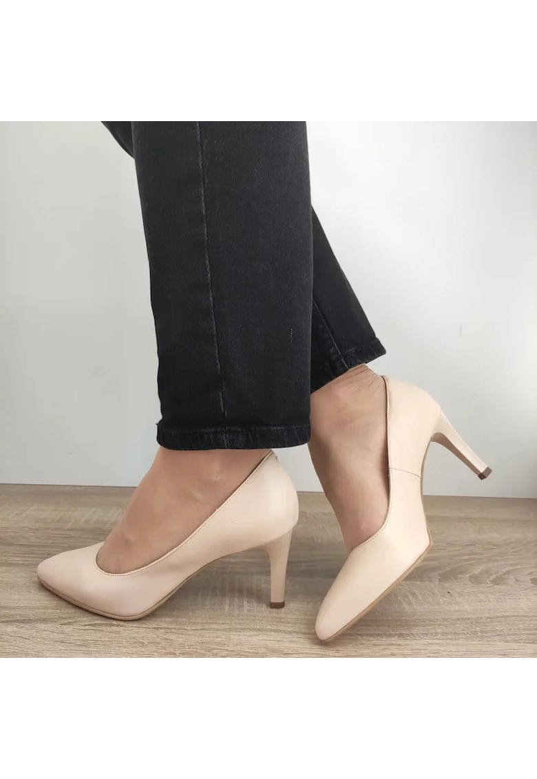 Елегантни дамски обувки 515-2 Beige - Бежови - Hюд цвят PERLLA