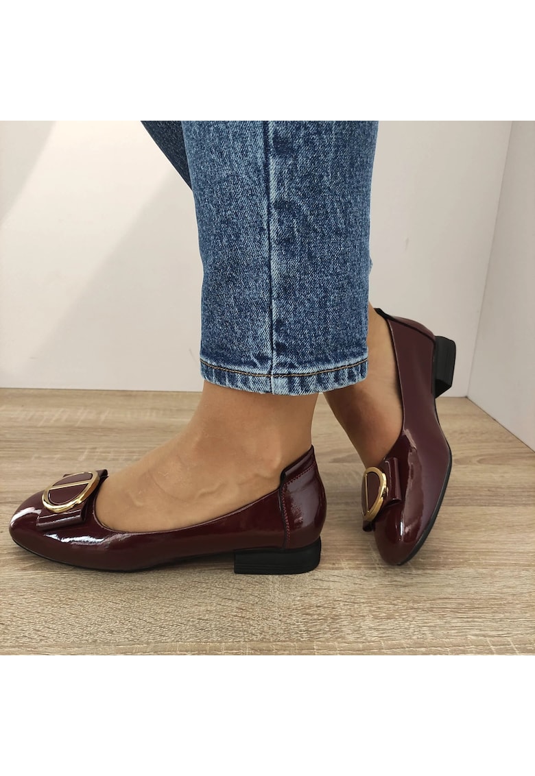 Елегантни дамски обувки Tp377 - Лак - Черен FORMAZIONE