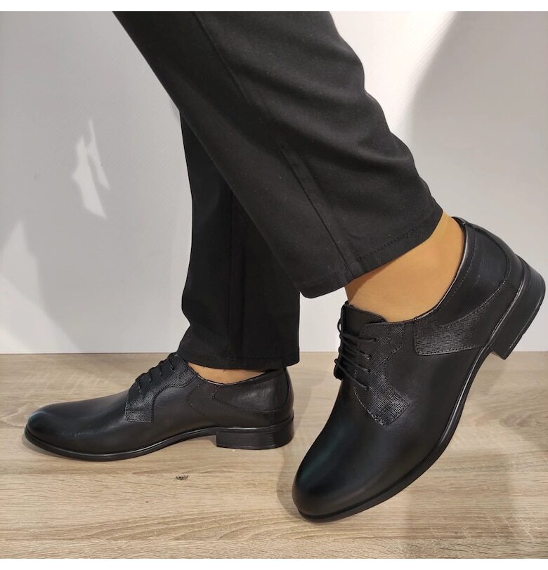 Елегантни мъжки обувки  239 черни - Черен Cobra