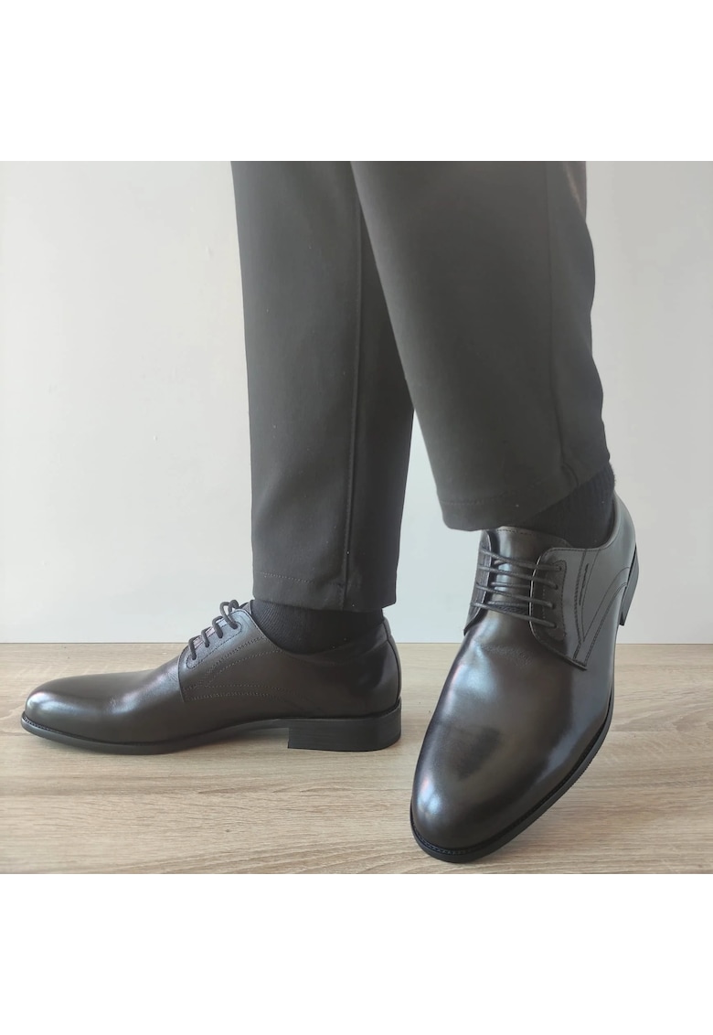 Елегантни мъжки обувки 2768-1 Black - черни - Черен ELDEMAS